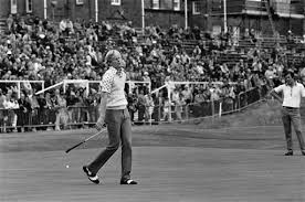 Johnny Miller on the fairway at Troon.
