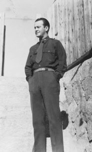 Lt. Al, before shipping out. Taken in the Bronx - late 1943.