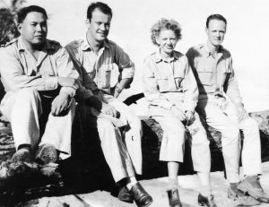 Lt. Al and his buddies getting ready to move on to the Philippines.