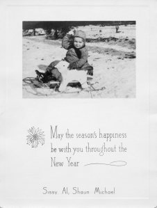 CHRISTMAS 1944 - Lt. Al gets a Christmas Card.