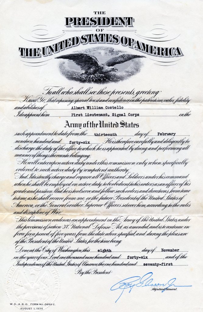 THANKS OF A GRATEFUL PRESIDENT - After single handedly laying the whup on the Empire of the Sun, Lt. Al accepts the gratitude of the Commander in Chief. 