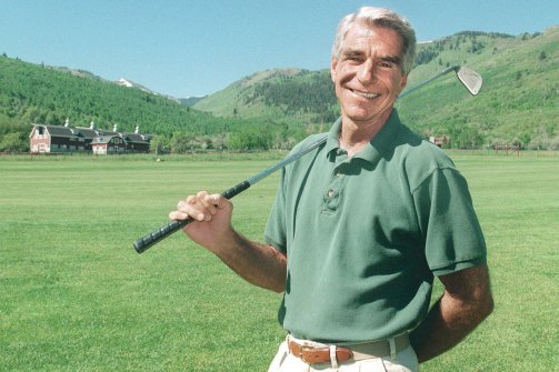 Harry on the golf course during his happy years in Utah.